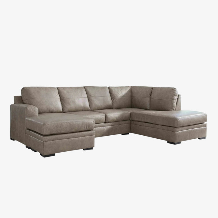 Amuleto 2-Piece Sectional Sofa In Leather Upholstery - Desert | Signature Design By Ashley
