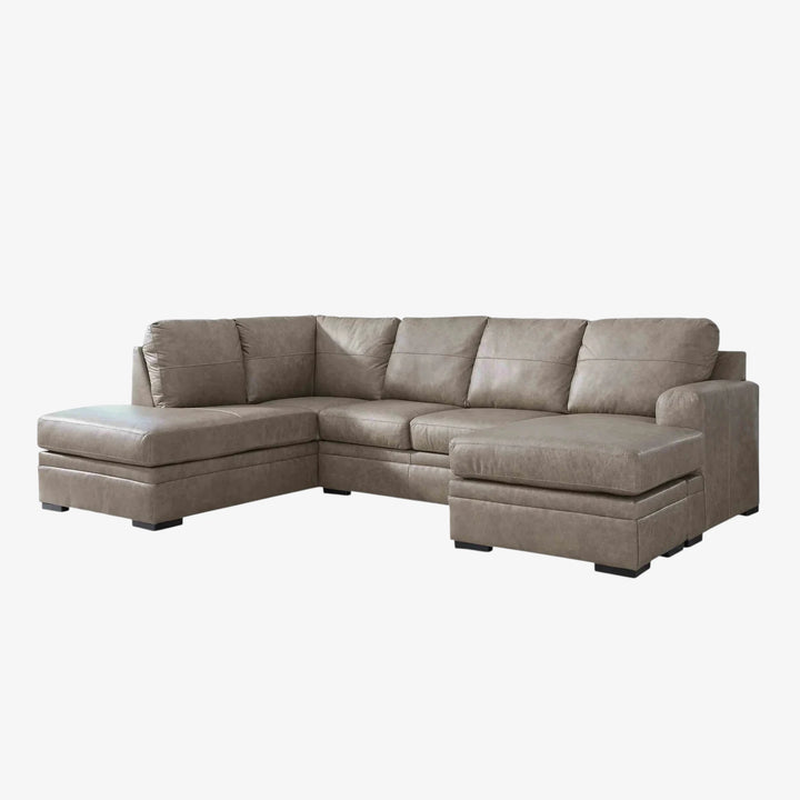 Amuleto 2-Piece Sectional Sofa In Leather Upholstery - Desert | Signature Design By Ashley