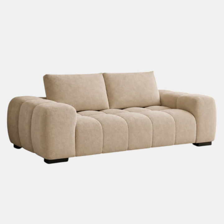 Zara Beige 3-Seater Sofa In Fabric Upholstery