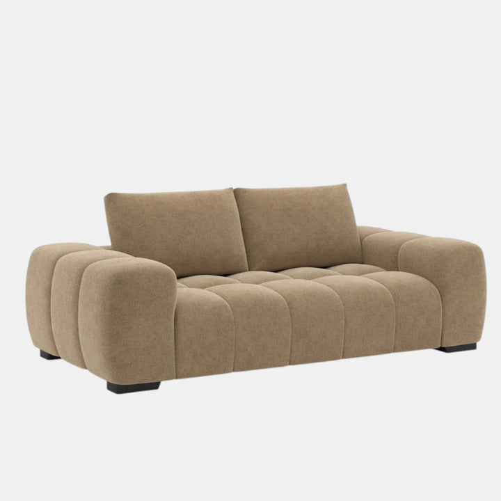 Zara Taupe 3-Seater Sofa In Fabric Upholstery