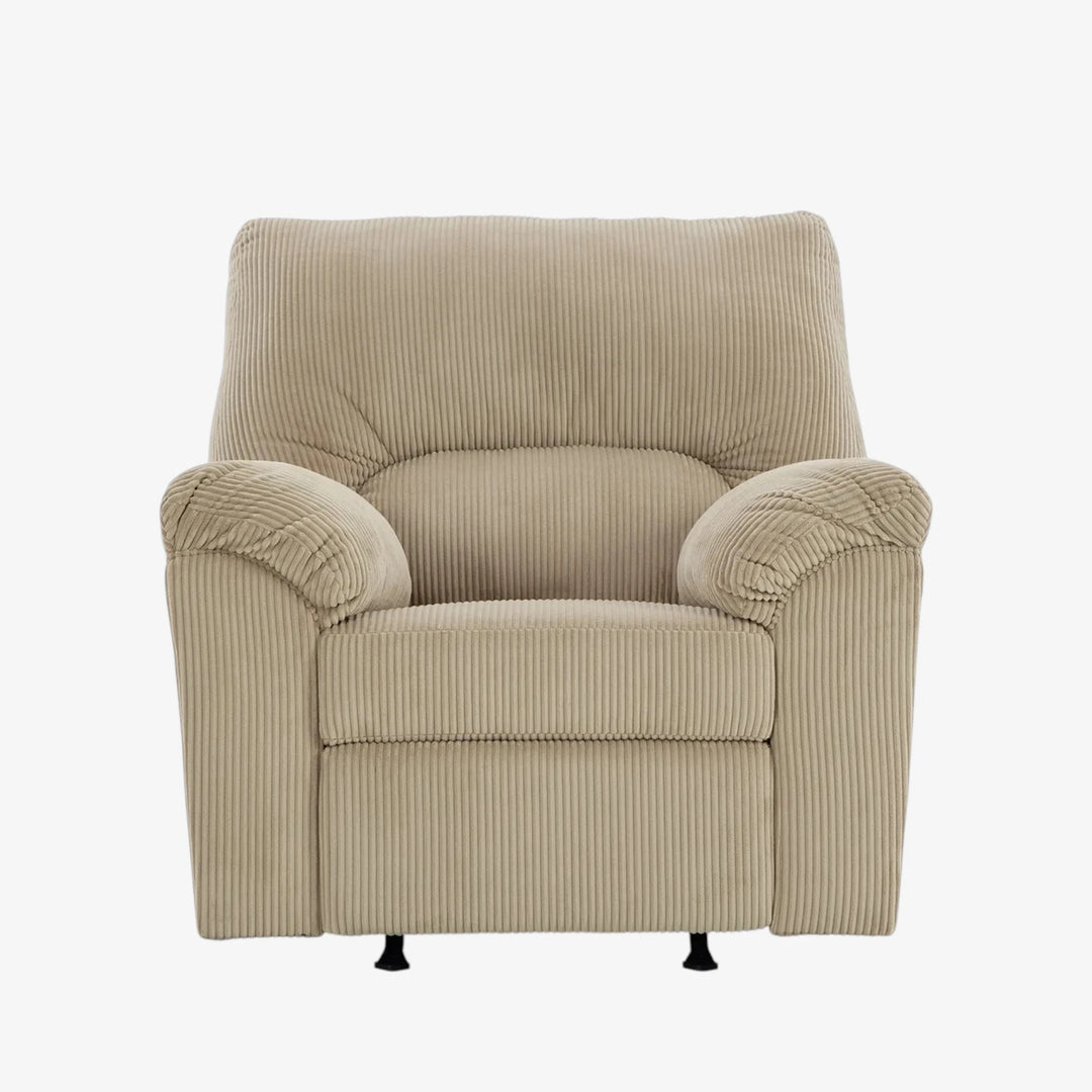 2420325 SimpleJoy Rocker Recliner Chair In Fabric Upholstery - Sand | Signature Design By Ashley