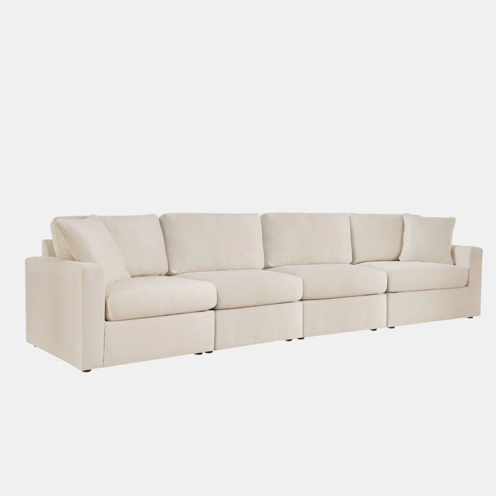 92103S10 Modmax 4-Piece Modular Sofa In Fabric Upholstery - Oyster | Signature Design By Ashley