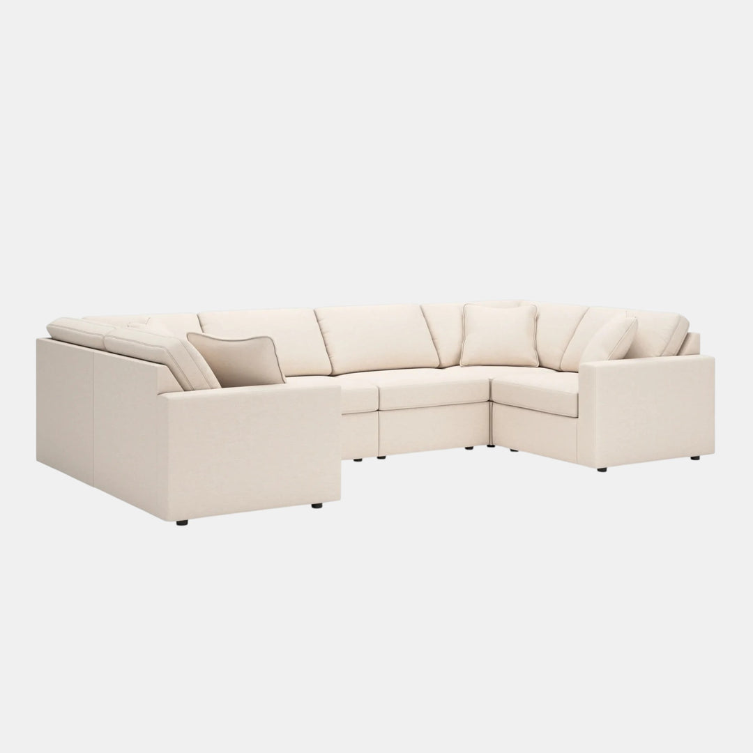 92103S8 Modmax 6-Piece Sectional Sofa In Fabric Upholstery - Oyster | Signature Design By Ashley