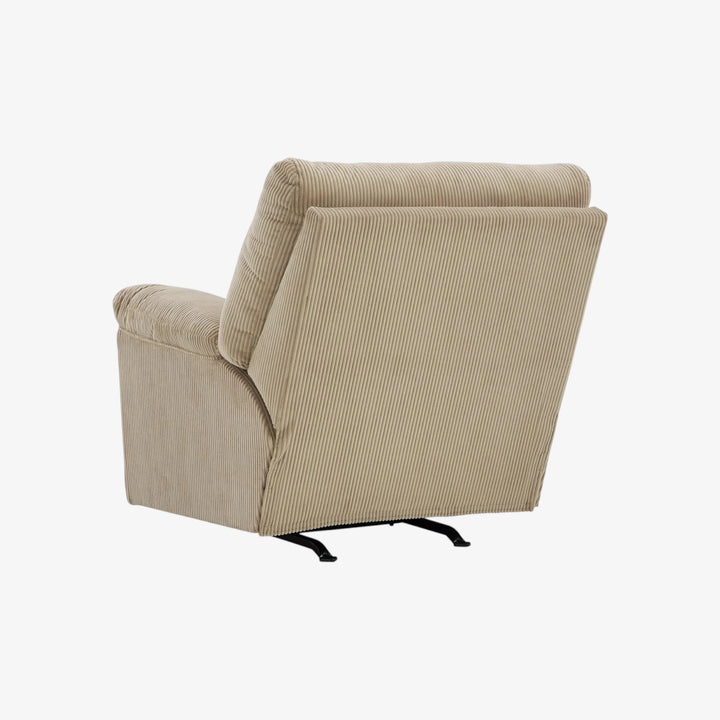 2420325 SimpleJoy Rocker Recliner Chair In Fabric Upholstery - Sand | Signature Design By Ashley