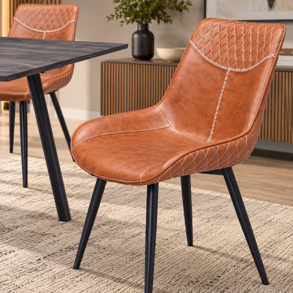 Sovic Dining Table Set For 6 With PU Upholstered Chairs