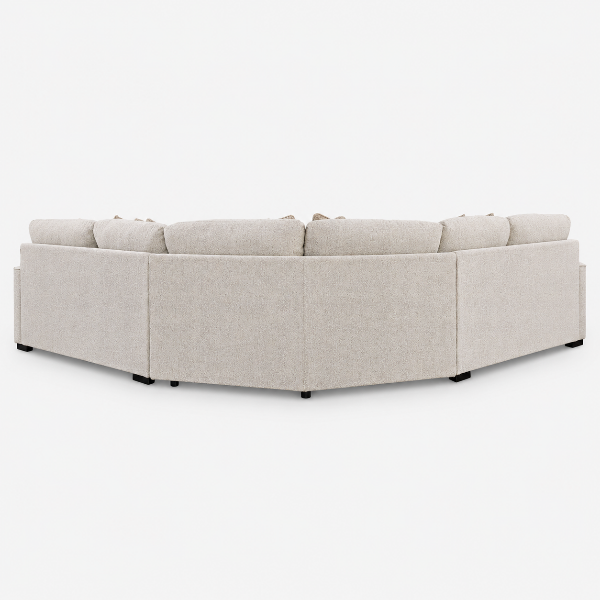 25102S2 Ballyton 4-Piece Sectional Sofa In Fabric Upholstery - Sand | Signature Design By Ashley