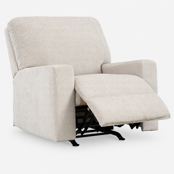 2430525 Aviemore Rocker Recliner Chair In Fabric Upholstery - Stone | Signature Design By Ashley