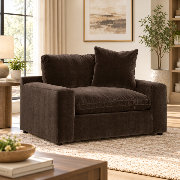 6780723 Maxton Heights Oversized Armchair In Fabric Upholstery - Bittersweet | Benchcraft By Ashley