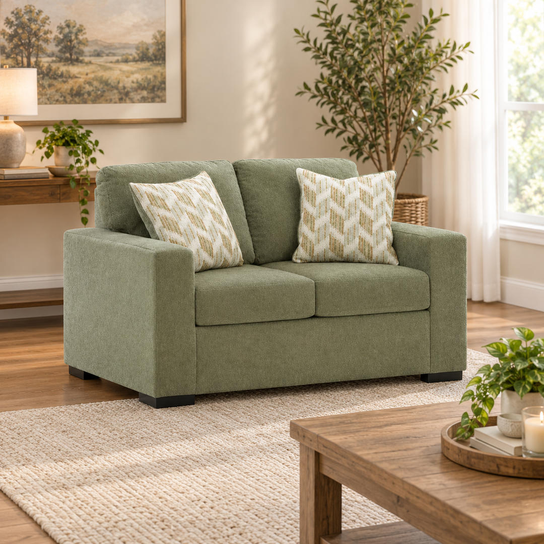 PC6950535 Bridgepoint Loveseat In Fabric Upholstery - Moss | Signature Design By Ashley