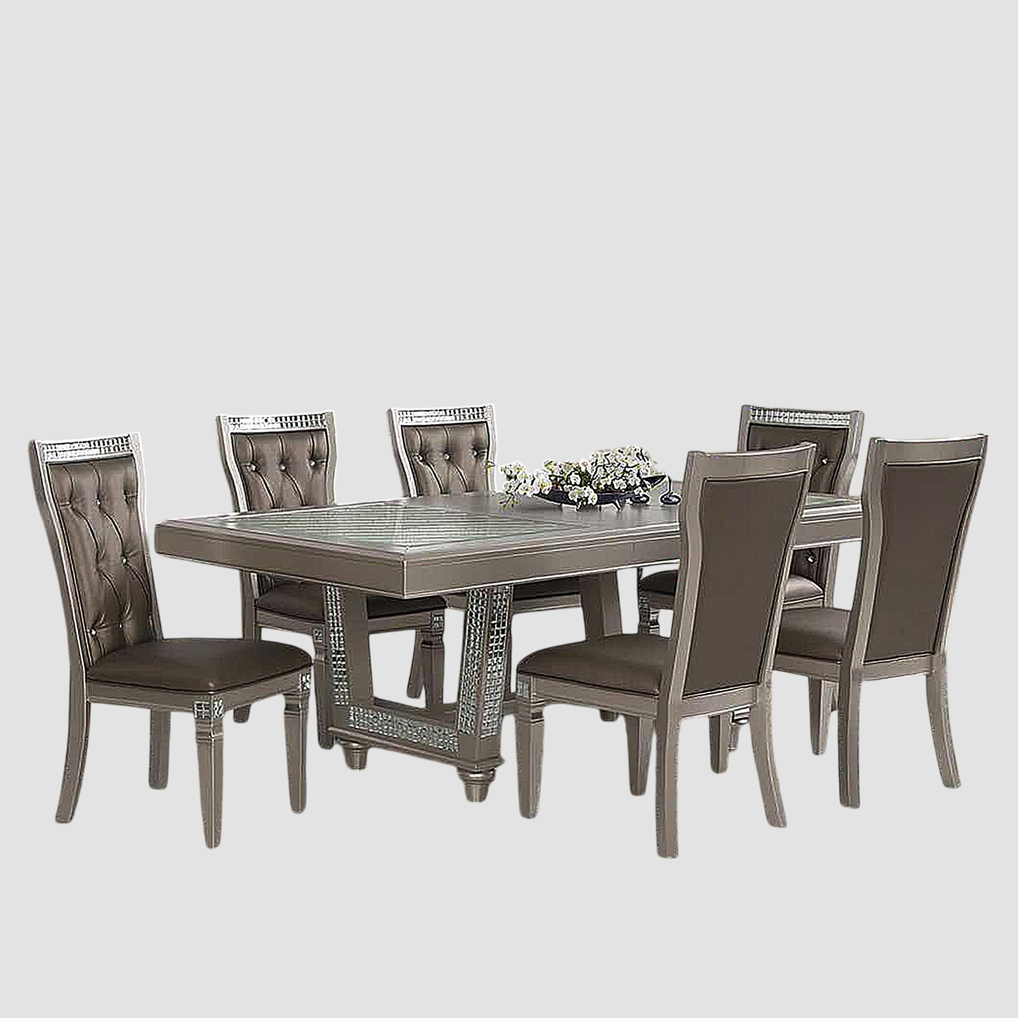 Crystal dining table set hotsell
