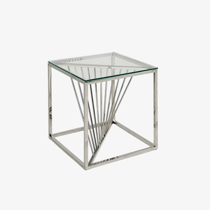 Francesca Coffee Table Set With Chrome Finish
