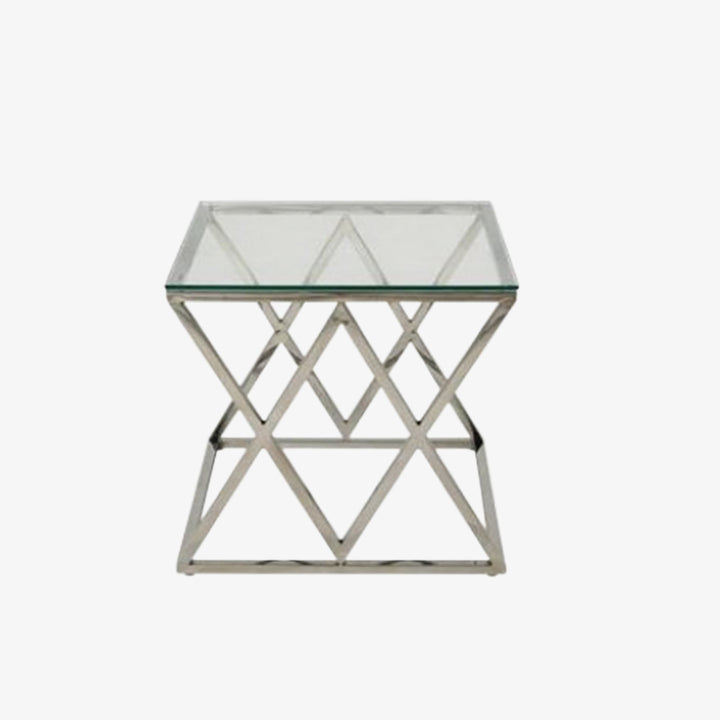 Eden Coffee Table Set With Silver Plated Frame
