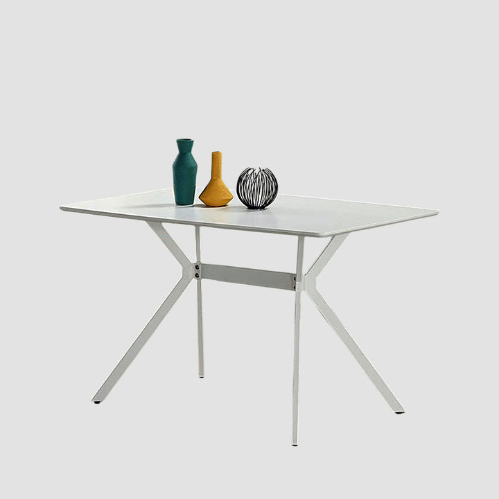 Halifax Scratch Resistant Dining Table In Grey & White Finish