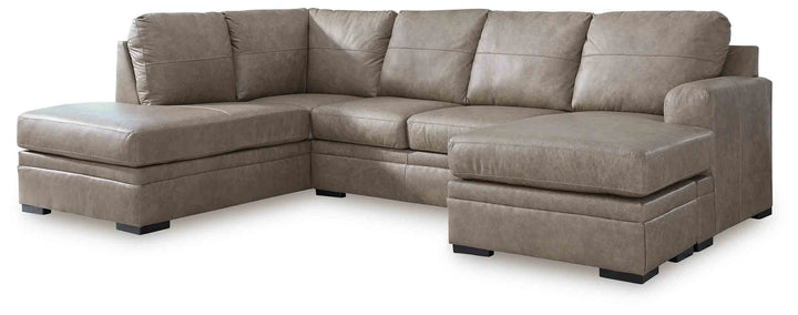 Amuleto 2-Piece Sectional Sofa In Leather Upholstery - Desert | Signature Design By Ashley