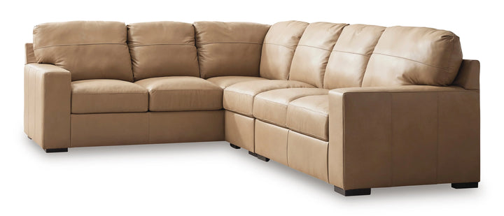 Bandon 3-Piece Sectional Sofa In Leather Upholstery - Toffee | Signature Design By Ashley