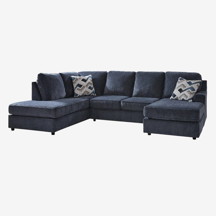 Albar Place 2-Piece Fabric Sectional Sofa With Dual Chaise - Cobalt | Signature Design By Ashley