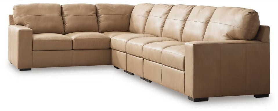 Bandon 4-Piece Sectional Sofa In Leather Upholstery - Toffee | Signature Design By Ashley