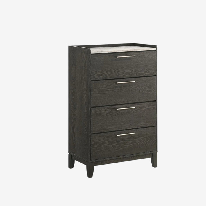 Opulent 8-Piece Bedroom Set - Dark Grey | Contemporary Style, Sturdy Construction &amp; Storage Solution