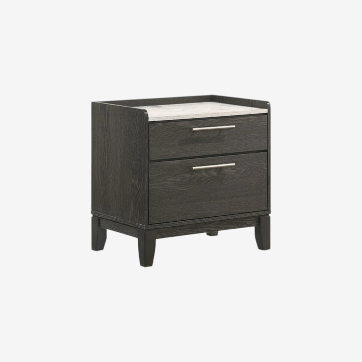 Opulent 8-Piece Bedroom Set - Dark Grey | Contemporary Style, Sturdy Construction &amp; Storage Solution