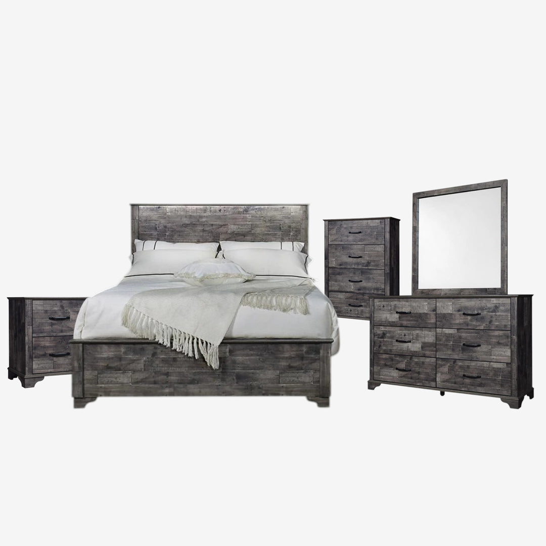 Tide 8-Piece Bedroom Set - Dark Brown | Timeless Style, Storage Solution &amp; Built to Last