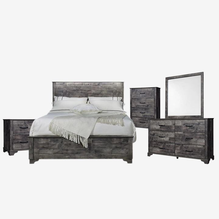 Tide 8-Piece Bedroom Set - Dark Brown | Timeless Style, Storage Solution &amp; Built to Last