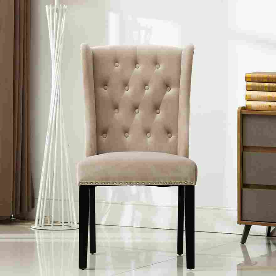 Olis Chairs Grey Elegance in Every Detail (Set of 2)