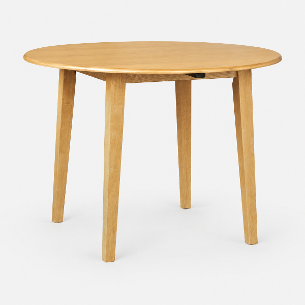 Jinx Wooden Dining Table Set For 4 With Extendable Table - Oak