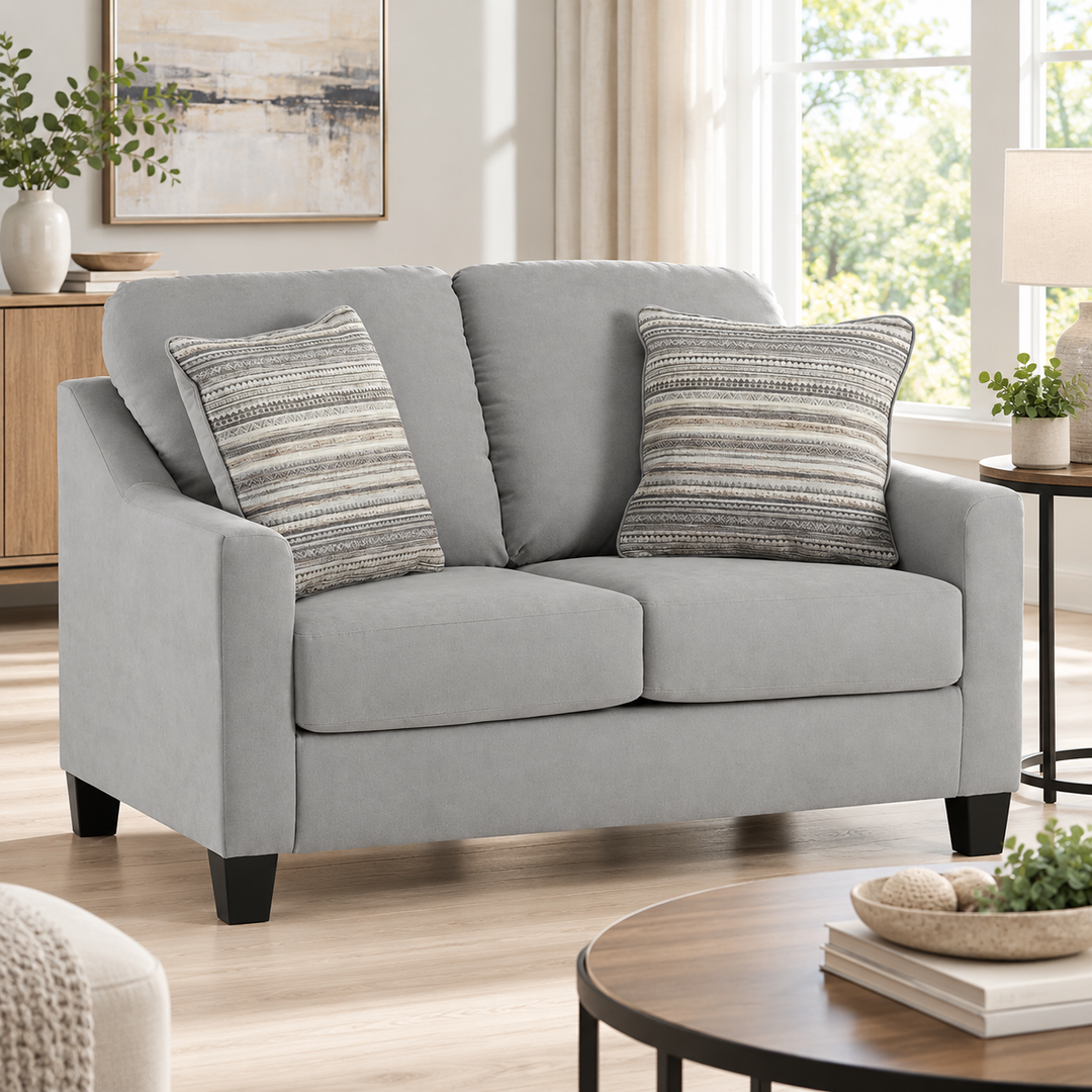 3010335 Adlai Loveseat In Fabric Upholstery - Shadow | Signature Design By Ashley