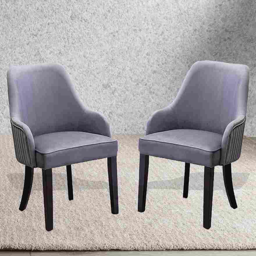 Modus Fabric Accent Chairs in Grey
