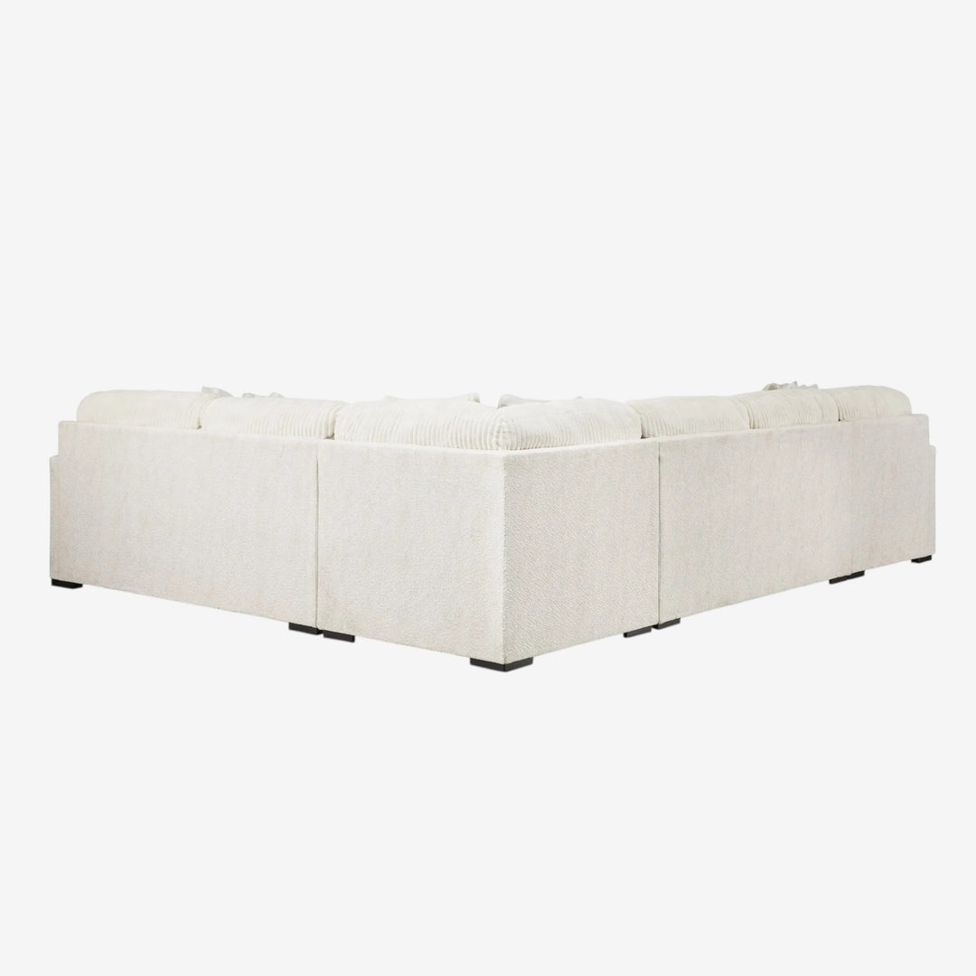 Chessington 4-Piece Sectional Sofa In Fabric Upholstery - Ivory | Signature Design By Ashley