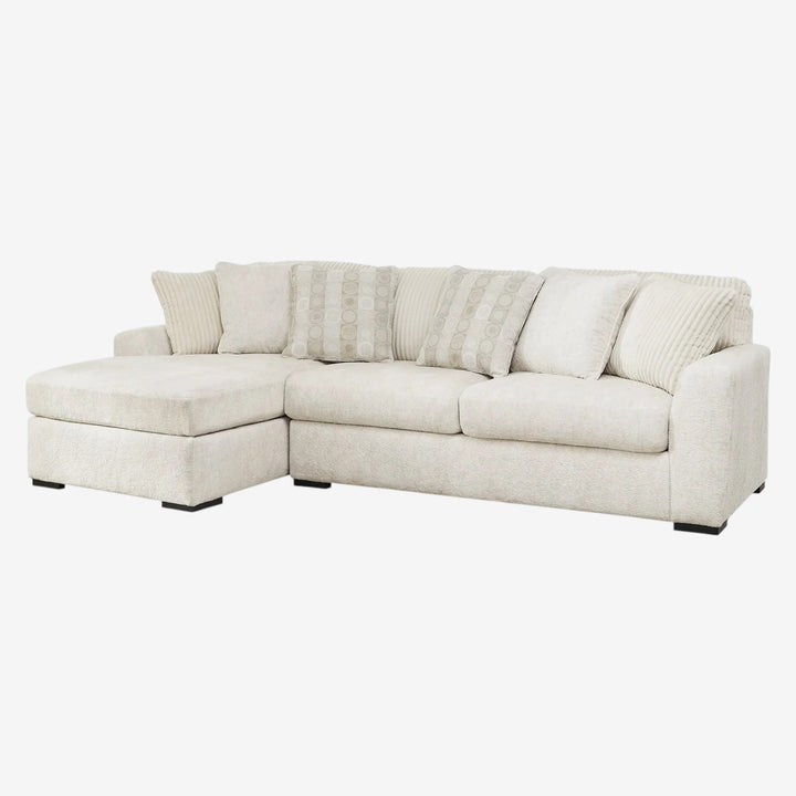 Chessington 2-Piece Sectional Sofa In Fabric Upholstery - Ivory | Signature Design By Ashley