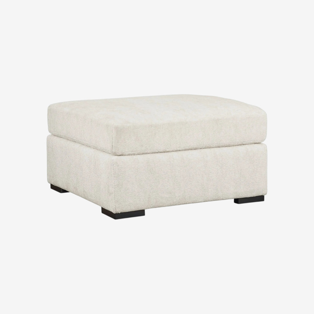 6190408 Chessington Oversized Accent Ottoman In Fabric Upholstery - Ivory | Signature Design By Ashley