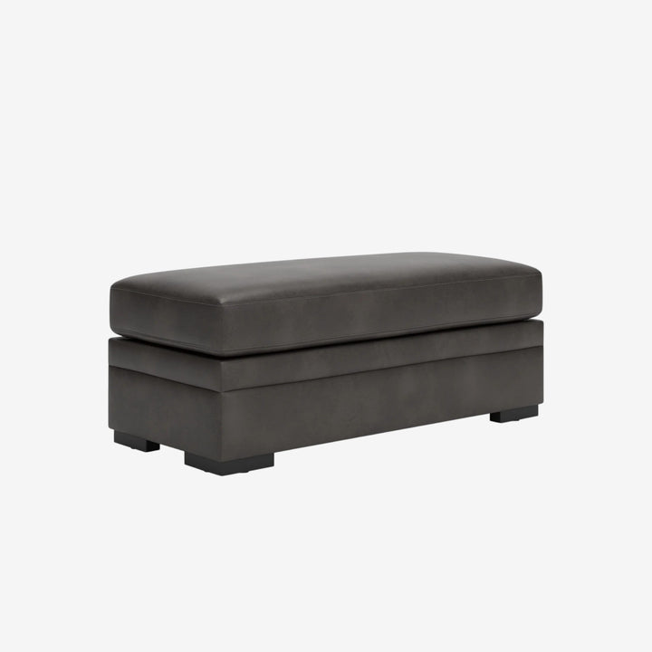 PC6161008 Lofton-Pike Oversized Accent Ottoman In Leather Upholstery - Shadow | Signature Design By Ashley