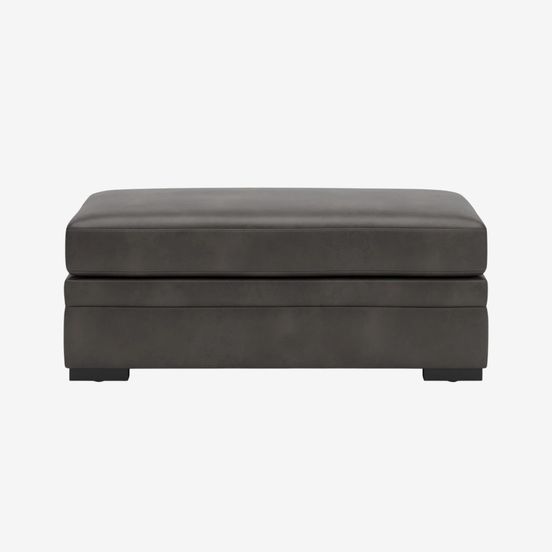 PC6161008 Lofton-Pike Oversized Accent Ottoman In Leather Upholstery - Shadow | Signature Design By Ashley