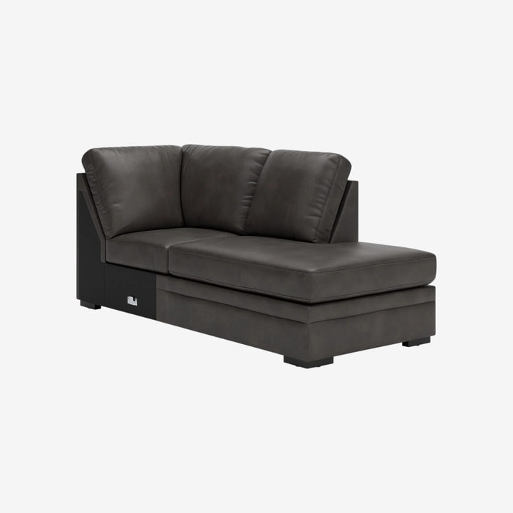 Lofton-Pike 2-Piece Sectional Sofa In Leather Upholstery - Shadow | Signature Design By Ashley
