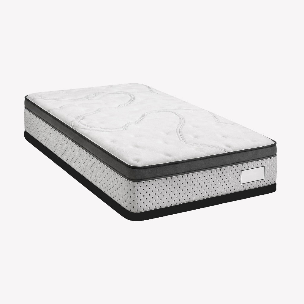 Monaco Medium Plush Mattress | Hybrid Pocket Coil Construction, Euro Top &amp; One-sided Design
