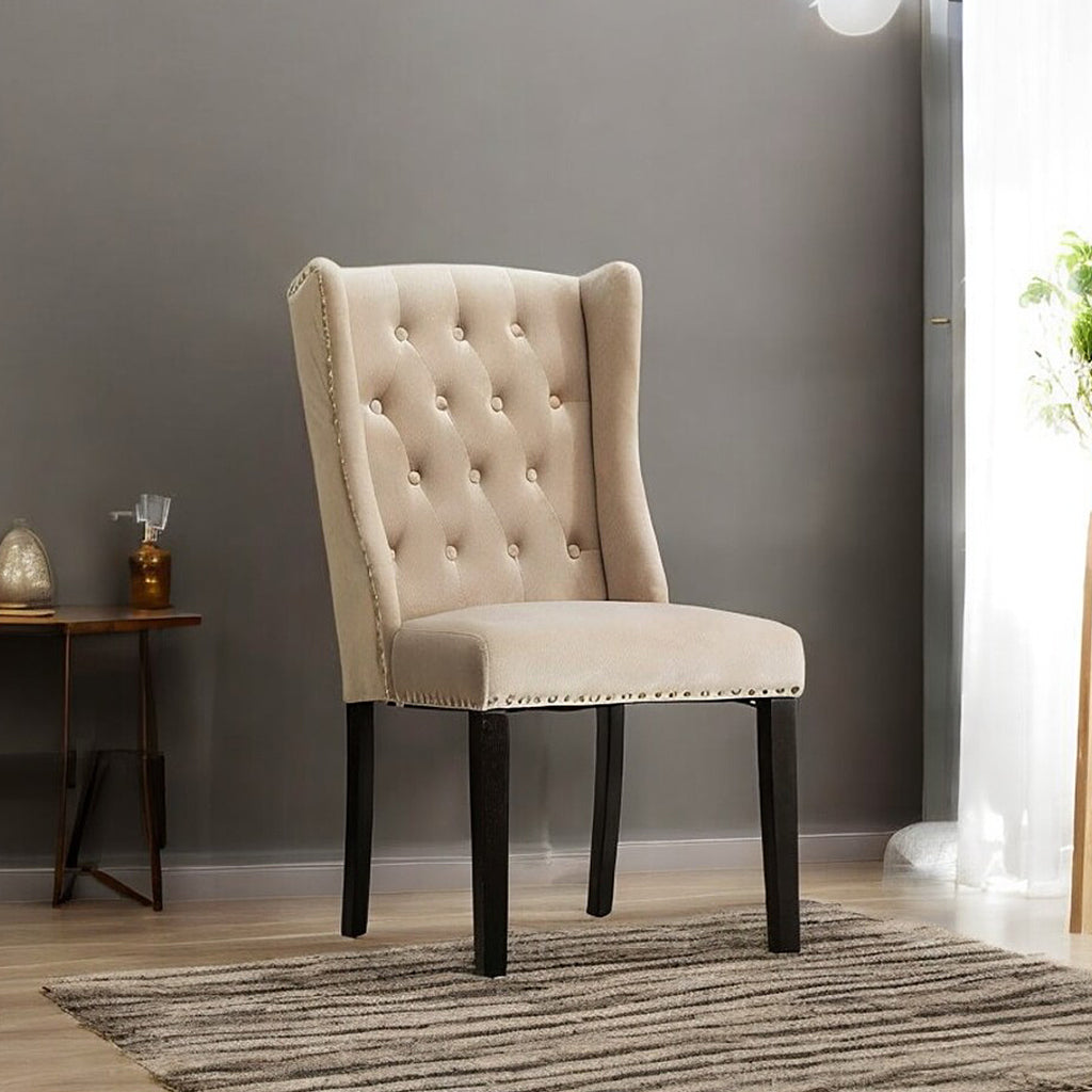 Olis Contemporary Dining Chairs (Set of 2) - Light Grey - Close-Up Detail
