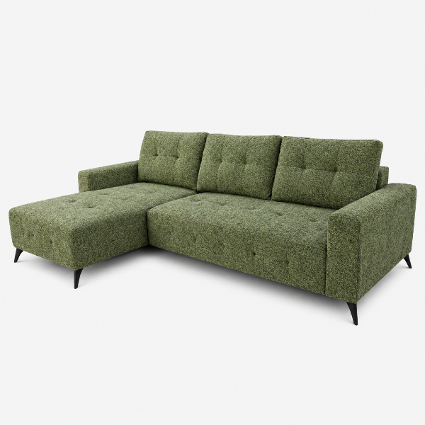 Waugh Green Sectional Sofa Bed With Chaise Lounge | Avaiable In LHF/ RHF Configuration