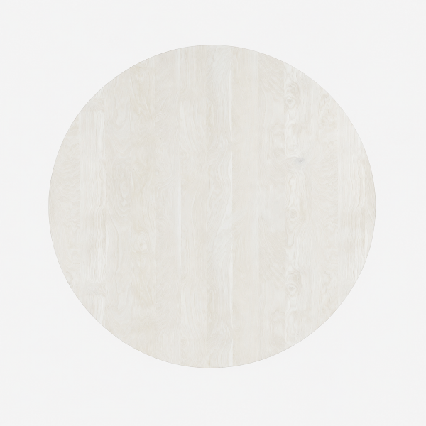Vigo Solid Wooden White Round Dining Table