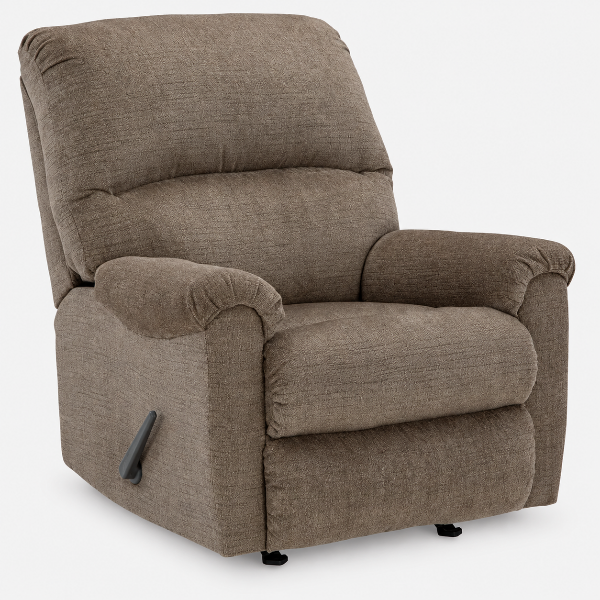 5950525 Stonemeade Rocker Recliner Chair In Fabric Upholstery - Nutmeg | Signature Design By Ashley