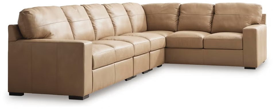 Bandon 4-Piece Sectional Sofa In Leather Upholstery - Toffee | Signature Design By Ashley