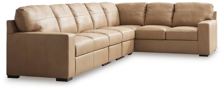 Bandon 4-Piece Sectional Sofa In Leather Upholstery - Toffee | Signature Design By Ashley