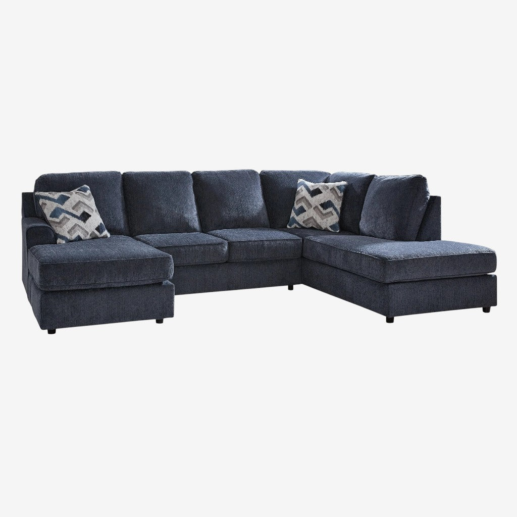 Albar Place 2-Piece Fabric Sectional Sofa With Dual Chaise - Cobalt | Signature Design By Ashley