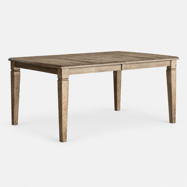 Pearl Solid Wooden Walnut Dining Table With Extension Leaf