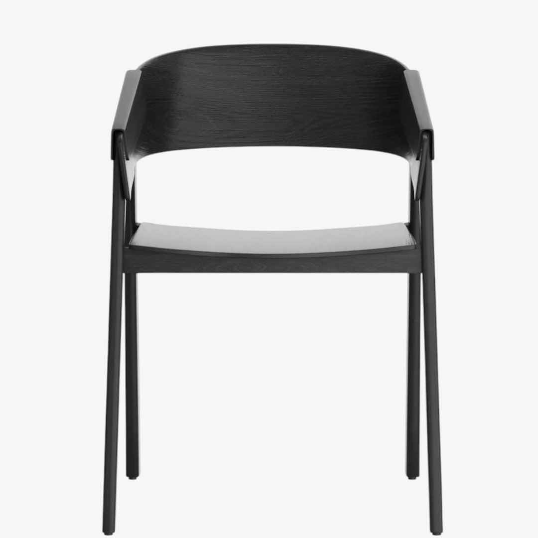 Mateo Black Dining Chairs (Set of 2) – Mid-Century Edge Meets Commercial Toughness