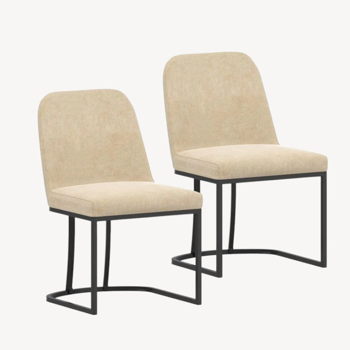 Dario Modern Dining Chairs: Plush Comfort Meets Stylish Design (Set of 2)