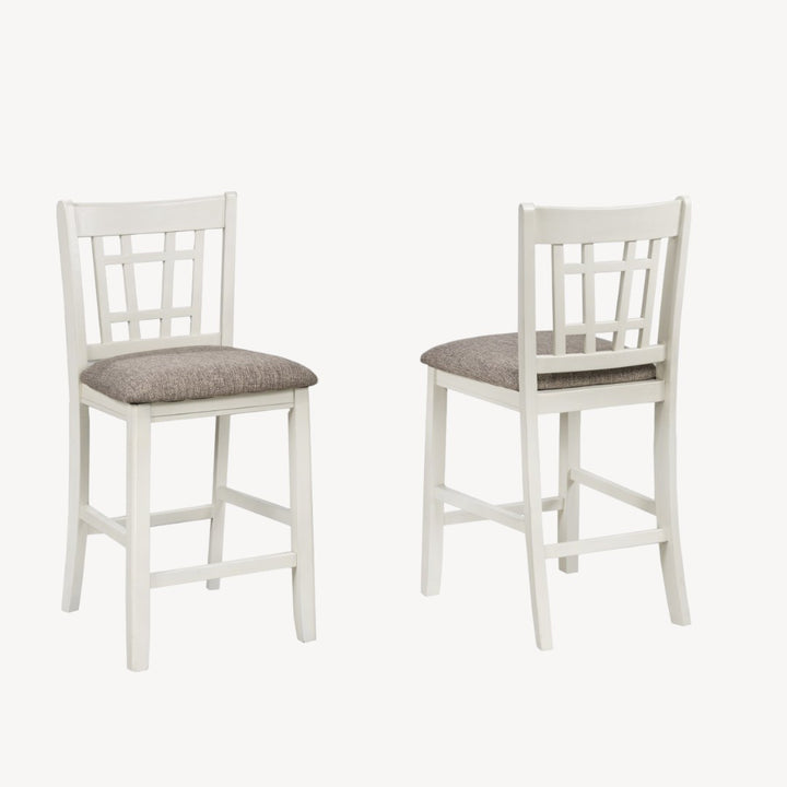 Elegant White Counter Stool – Set of 2 | Timeless Bar & Kitchen Seating