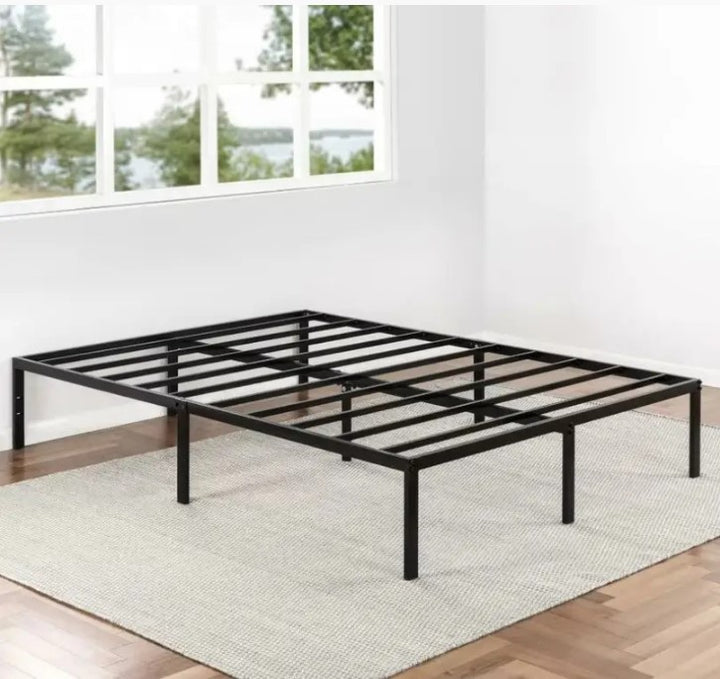 Torenza Metallic Platform Bed Frame With Anti-Slip Support - Black | In-Store Purchase Only