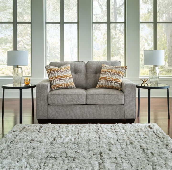 PC2920435 Larimer Loveseat In Fabric Upholstery - Iron | Signature Design By Ashley