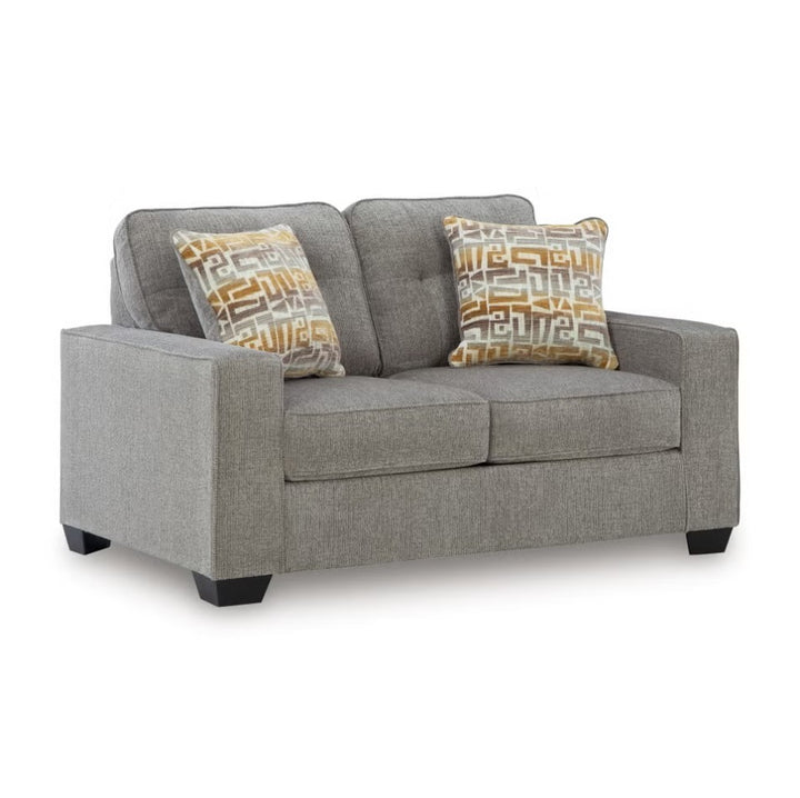 PC2920435 Larimer Loveseat In Fabric Upholstery - Iron | Signature Design By Ashley